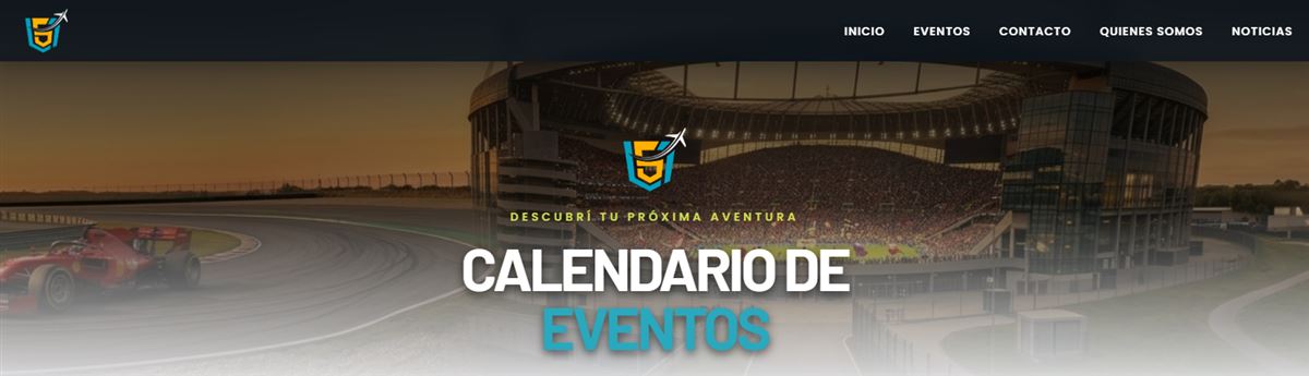 Captura del calendario de eventos en lst.travel